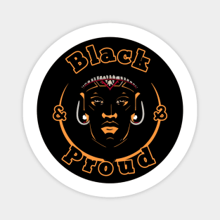 Black and Proud Magnet