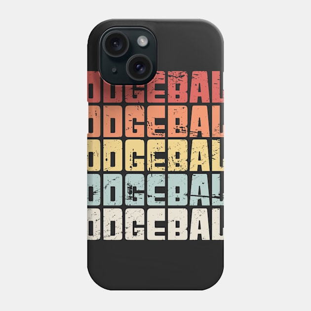 Retro Vintage DODGEBALL Text Phone Case by MeatMan