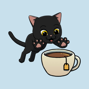 Bombay Cat excited to drink Tea T-Shirt