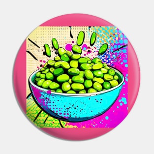 Edamame Pop Art Pin