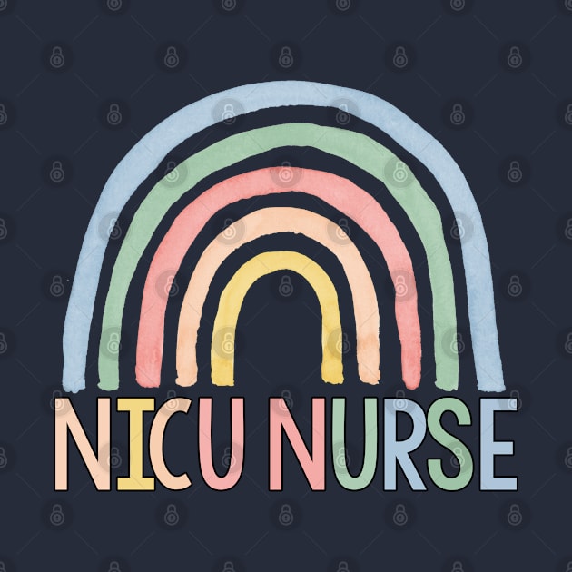 Nicu Nurse Gift NICU Nurse Rainbow by kmcollectible