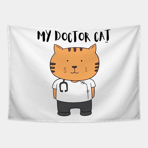 MY DOCTOR CAT Tapestry by Rightshirt