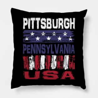 Pittsburgh Pennsylvania USA T-Shirt Pillow