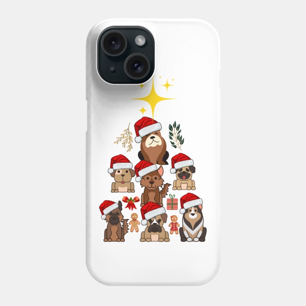 Westie Christmas Tree Dog Phone Case by GraphicsLand