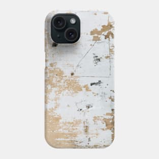 Eroding Concrete White Paint Triangle Shape Phone Case