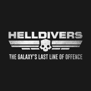 Helldivers Battle Worn Textured "The Galaxy's Last Line of Offence" T-Shirt