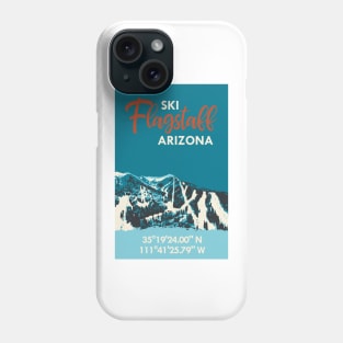 Ski Flagstaff GPS Vintage Poster Phone Case