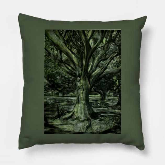 Live Oak Tree Pillow by MuseMints