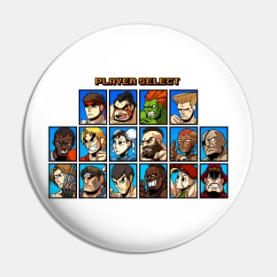 Street Fighter Player Select Pin