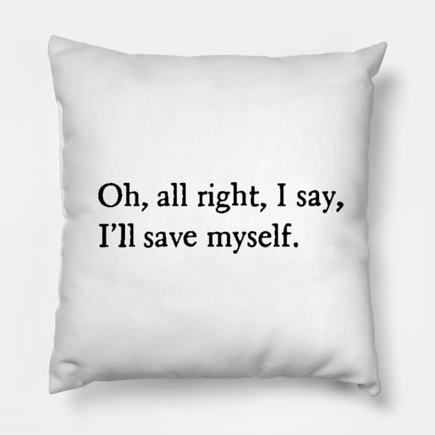 Anne Sexton - Save Myself Pillow by brainbag