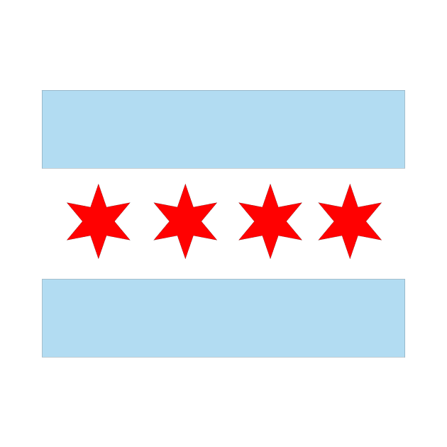 Chicago Flag by dhuffines