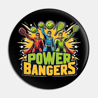Pickleball POWER BANGERS  Superheroes #1 Pin