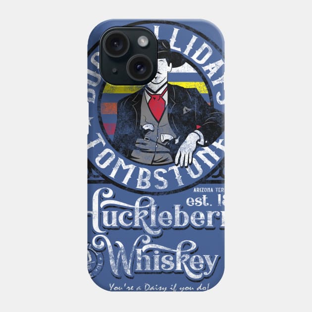 Doc Holliday's Huckleberry Whiskey Phone Case by FiendishlyCruelArt