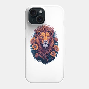 Lion Floral Phone Case