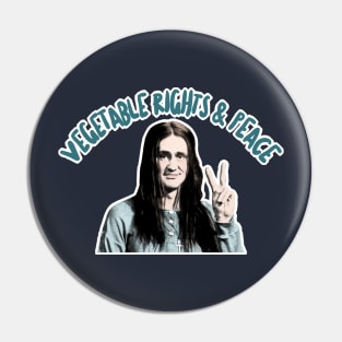 The Young Ones - Neil - Vegetable Rights And Peace Pin