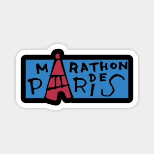 Marathon De Paris Magnet