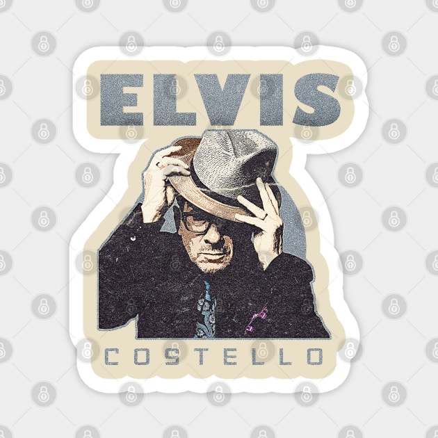Elvis Costello Vintage Edittion Magnet by xalauras studio