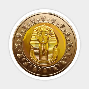 vector Egyptian coin featuring Pharaoh Magnet