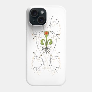 art nouveau venus fly trap fleur de lis Phone Case