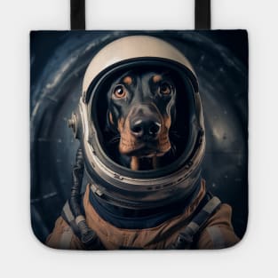 Astro Dog - Black and Tan Coonhound Tote