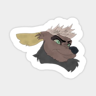 Anthro deer face Magnet