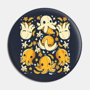 Banana Octopus Pin