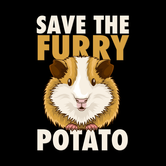 Furry Potato T-Shirt guinea pig lover gift by biNutz