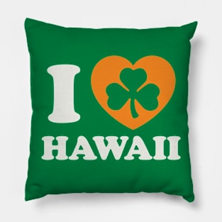 St Patricks Day Hawaii Irish Pride Hawaiian Shamrock Heart Pillow