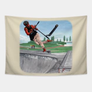 Kobold Kick Scooter Trick Fantasy Image Tapestry