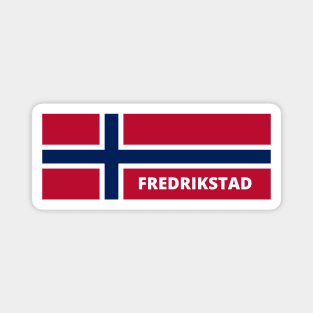 Fredrikstad  City in Norwegian Flag Magnet