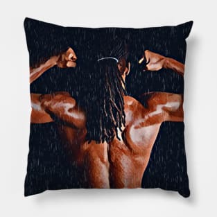 Masculine Melanin (Black Bodybuilder) Pillow