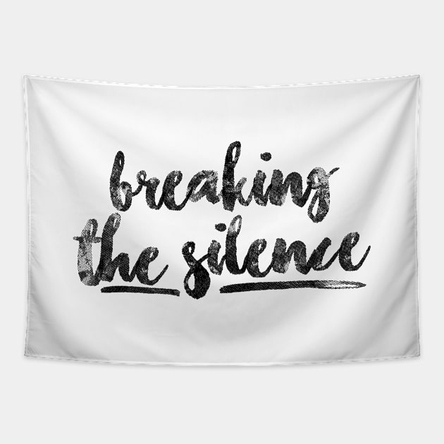 'Breaking The Silence' Social Inclusion Shirt Tapestry by ourwackyhome