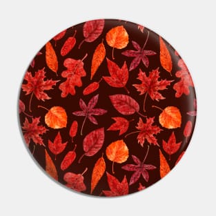 Autumn leaves watercolor Pin