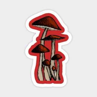 Mushroom Family Magnet