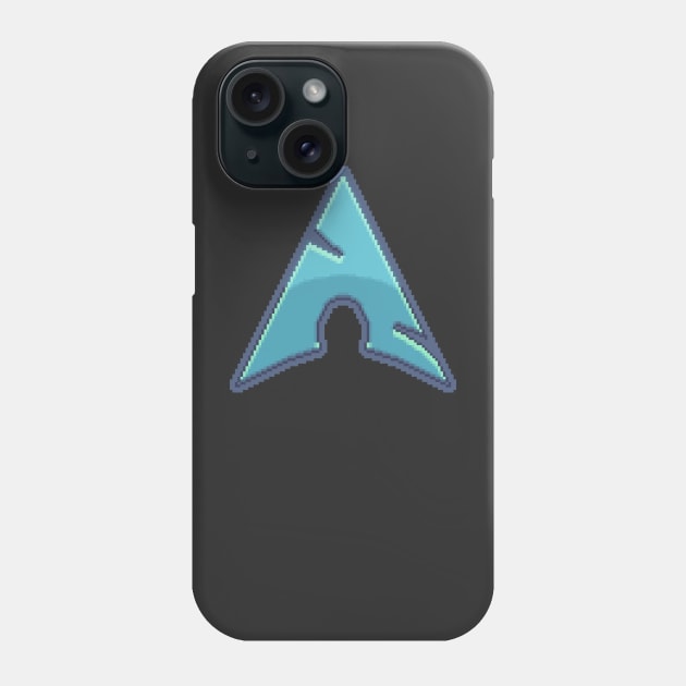 Arch Linux Pixel Art Phone Case by astrellonart