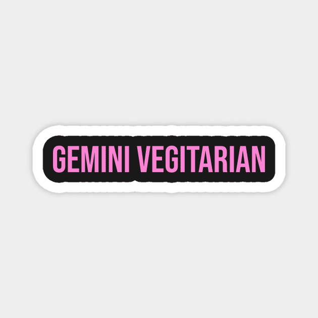 Gemini Vegitarian Magnet by Asilynn