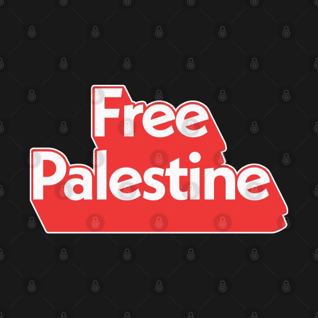 Free Palestine / Retro Style Design by DankFutura