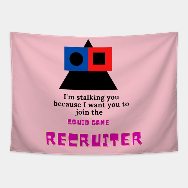 Korean game recruiter t shirts and products Tapestry by Muymedia