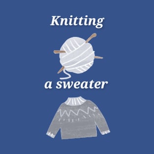 Knitting A Sweater T-Shirt