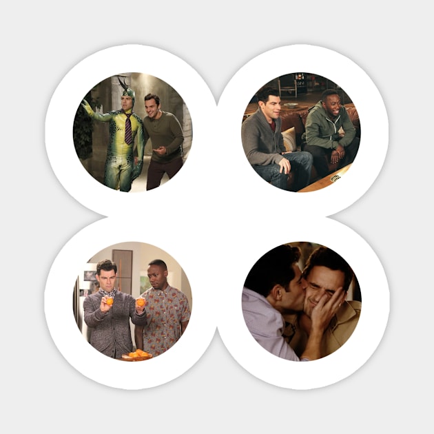 New Girl Sticker Pack Magnet by voidstickers