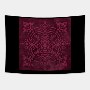 Floral design in burgundy Tapestry