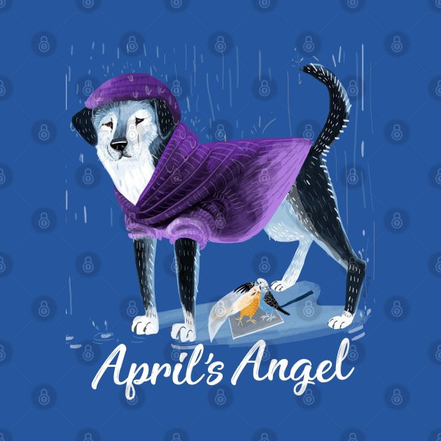 Raincoat puppy an April angel #1 by belettelepink