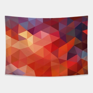 Sunburst Low Poly Abstract Seamless Pattern Tapestry