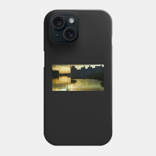 SMOULDERY SUNSET, SEA AND CASTLE Phone Case