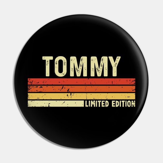 Tommy First Name Vintage Retro Gift For Tommy Pin by CoolDesignsDz