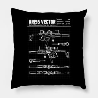 KRISS VECTOR DIAGRAM Pillow