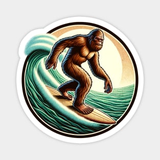 Surfing Bigfoot Magnet