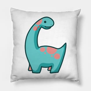 Cute Long Neck Dinosaur, Brontosaurus, Brachiosaurus Pillow