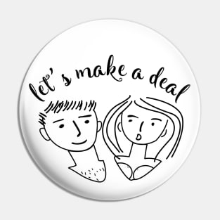 let's make a deal meme hand drawn Pin