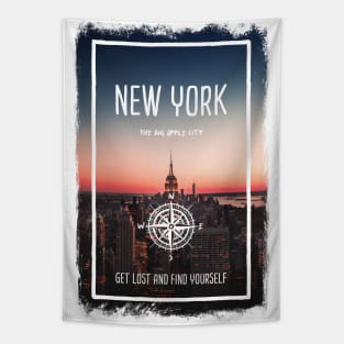 NYC, New York, United States, the big apple city Tapestry